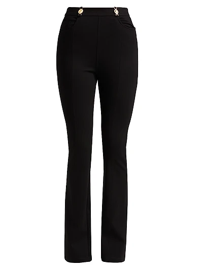 Devin High-Rise Stretch-Ponte Pants