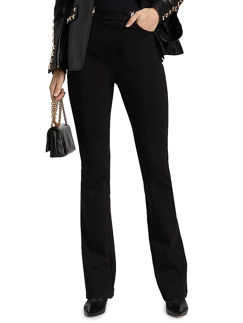 Devin High-Rise Stretch-Ponte Pants
