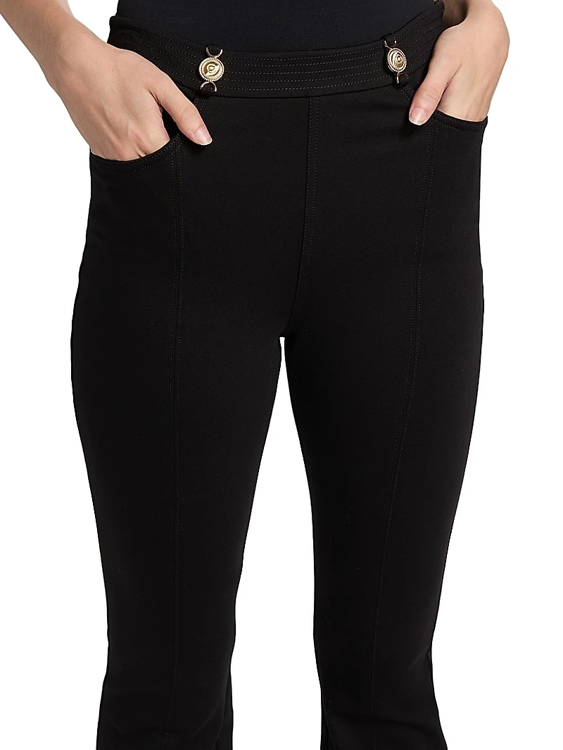 Devin High-Rise Stretch-Ponte Pants