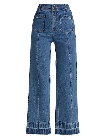 Dorothea Wide-Leg Denim Pants