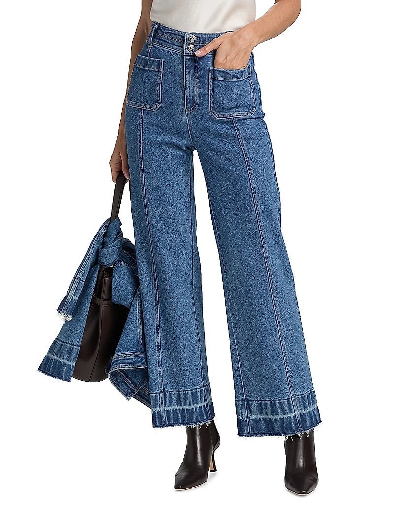 Dorothea Wide-Leg Denim Pants