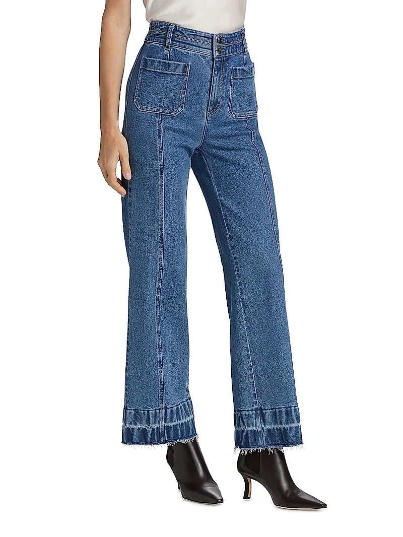 Dorothea Wide-Leg Denim Pants