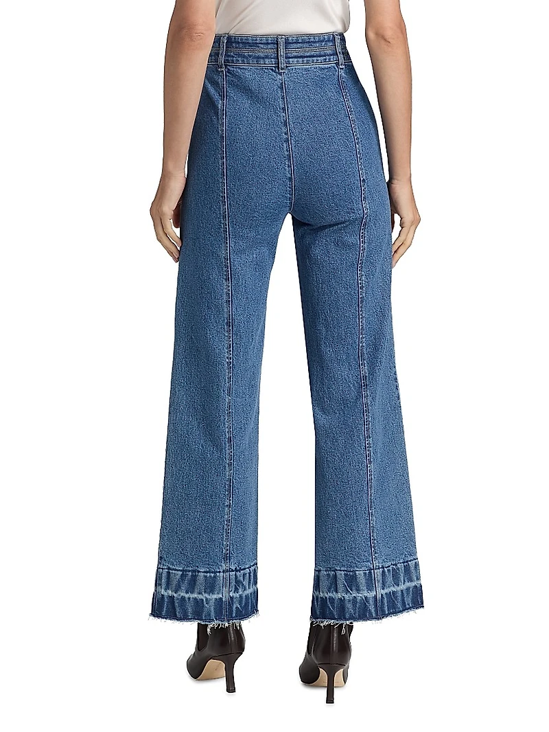 Dorothea Wide-Leg Denim Pants