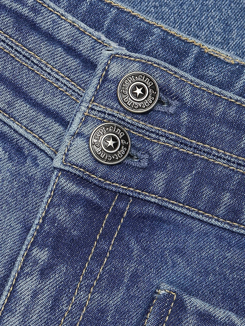 Dorothea Wide-Leg Denim Pants
