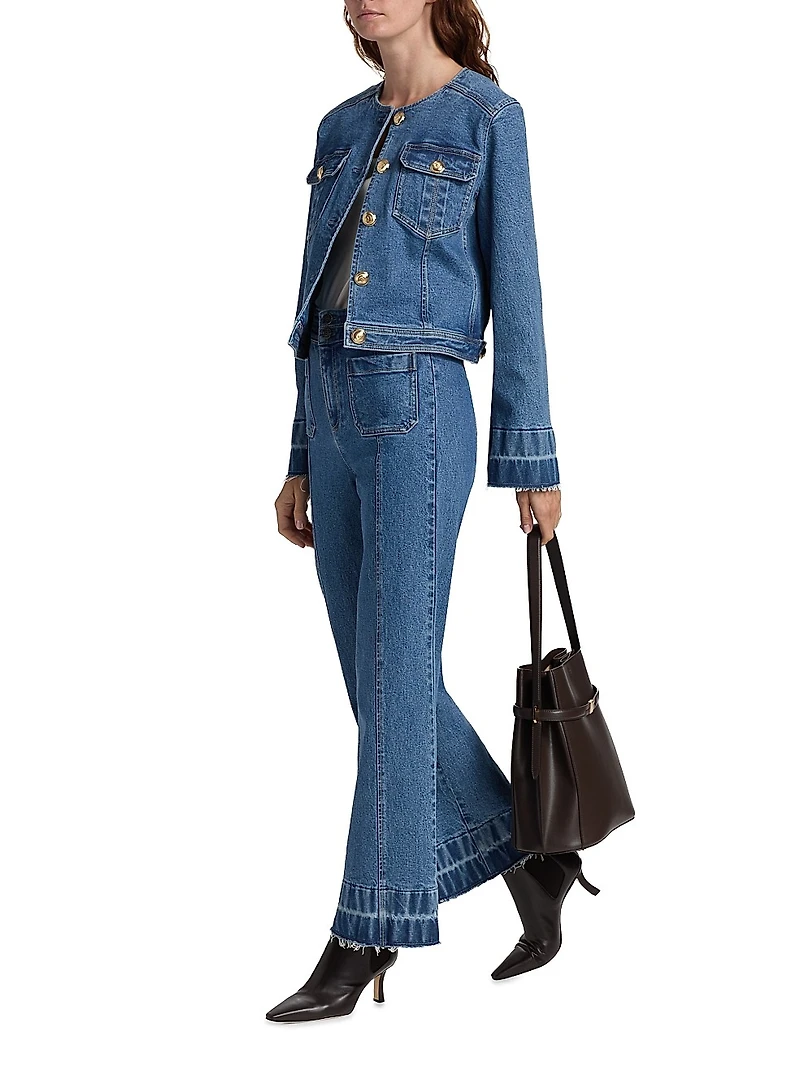 Dorothea Wide-Leg Denim Pants