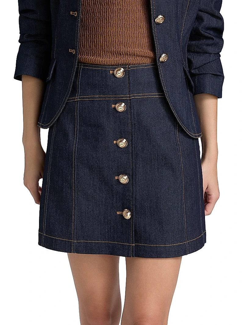 Claudia Denim Miniskirt