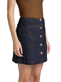 Claudia Denim Miniskirt