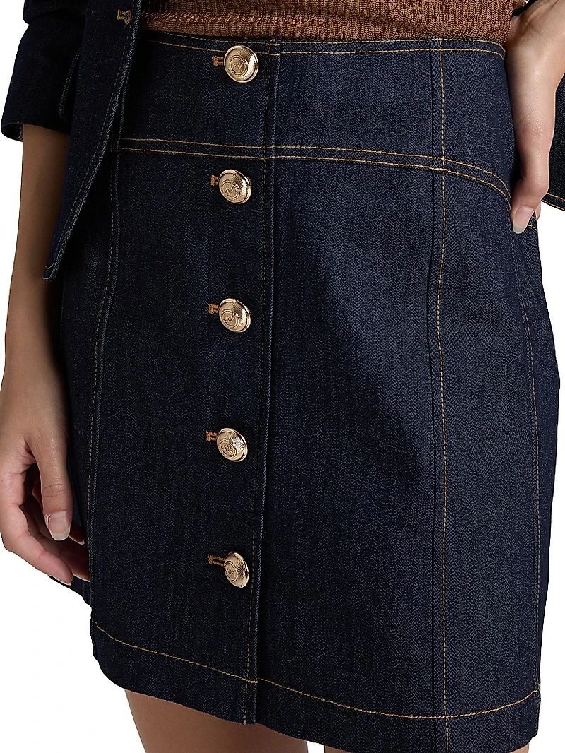 Claudia Denim Miniskirt