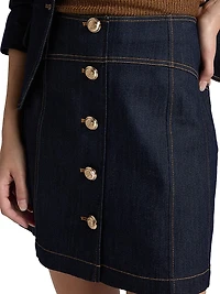 Claudia Denim Miniskirt