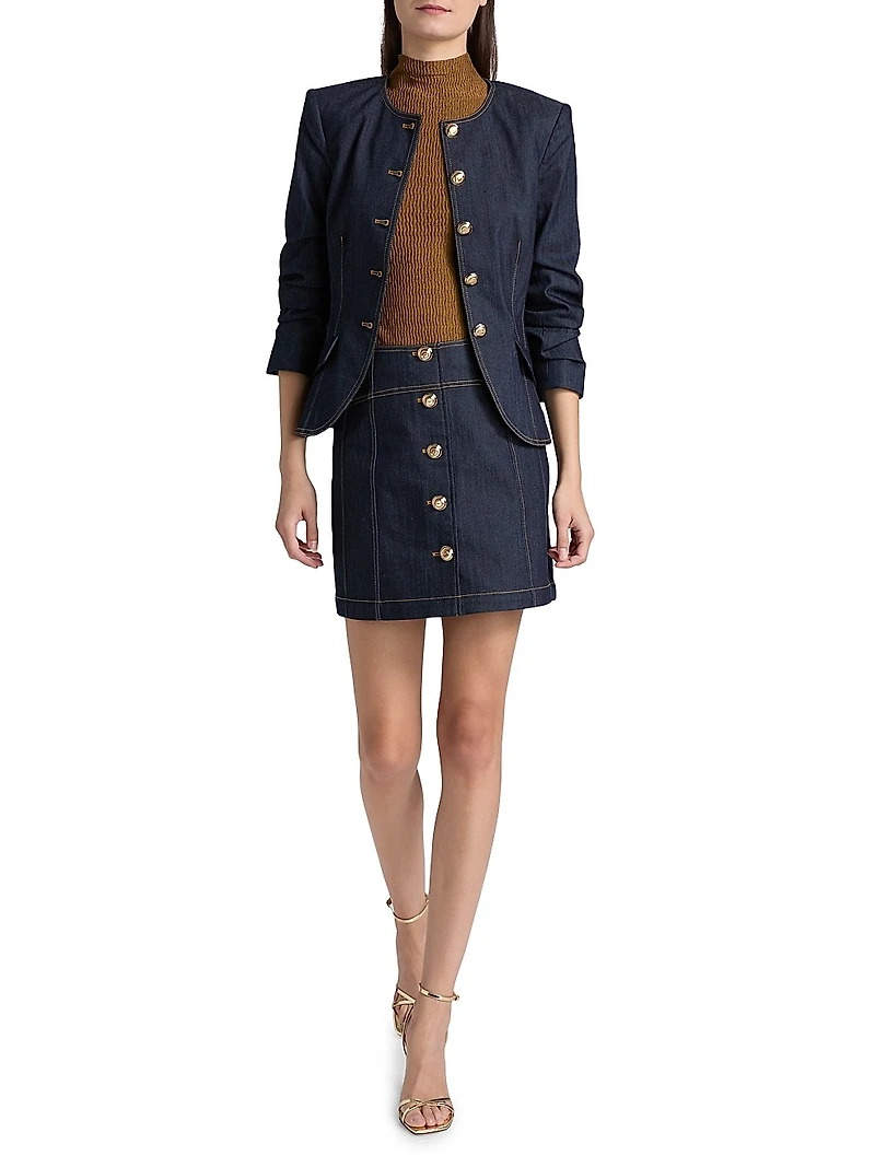 Claudia Denim Miniskirt