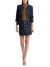 Claudia Denim Miniskirt