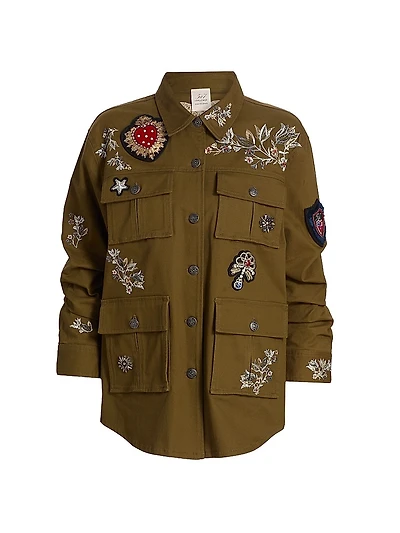 Vera Embroidered Heritage Patch Jacket