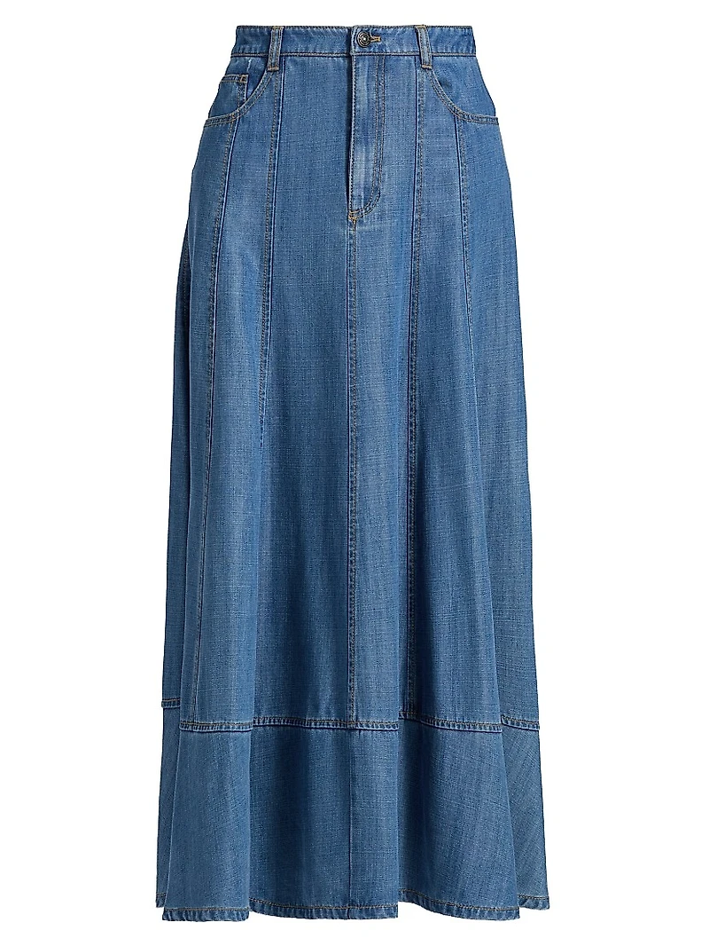 Mathilde Denim Maxi Skirt
