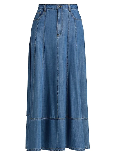 Mathilde Denim Maxi Skirt