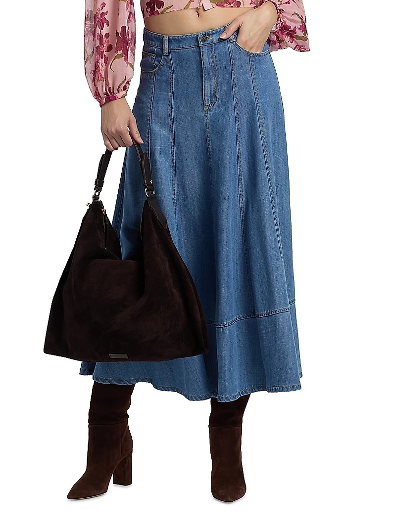 Mathilde Denim Maxi Skirt