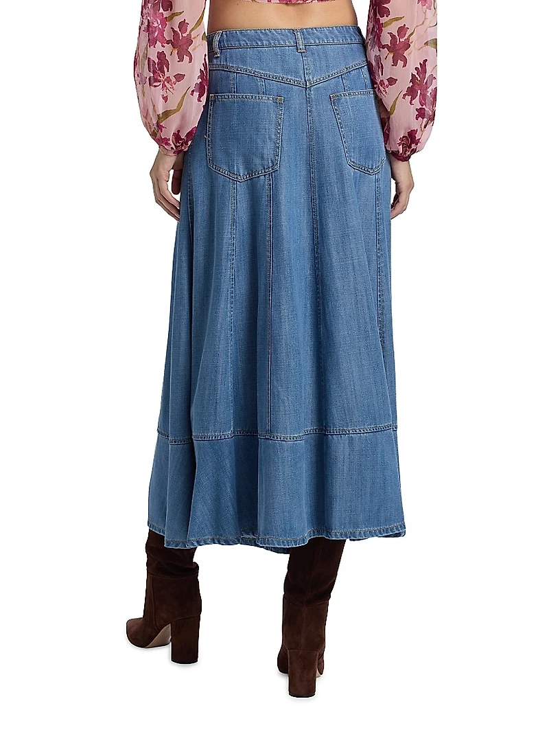Mathilde Denim Maxi Skirt