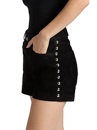 Shannon Studded Suede Shorts