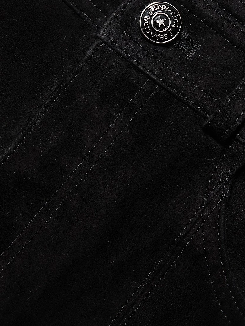 Shannon Studded Suede Shorts