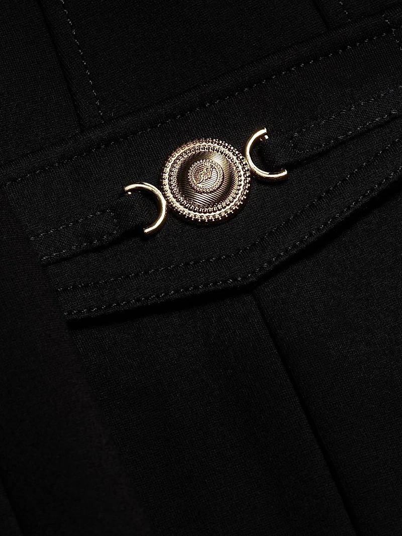 Sable Peak-Lapel Blazer