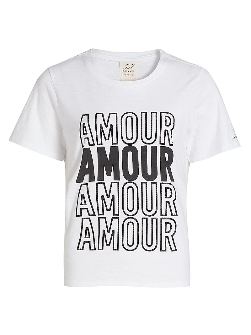 Embellished Amour Graphic T-Shirt