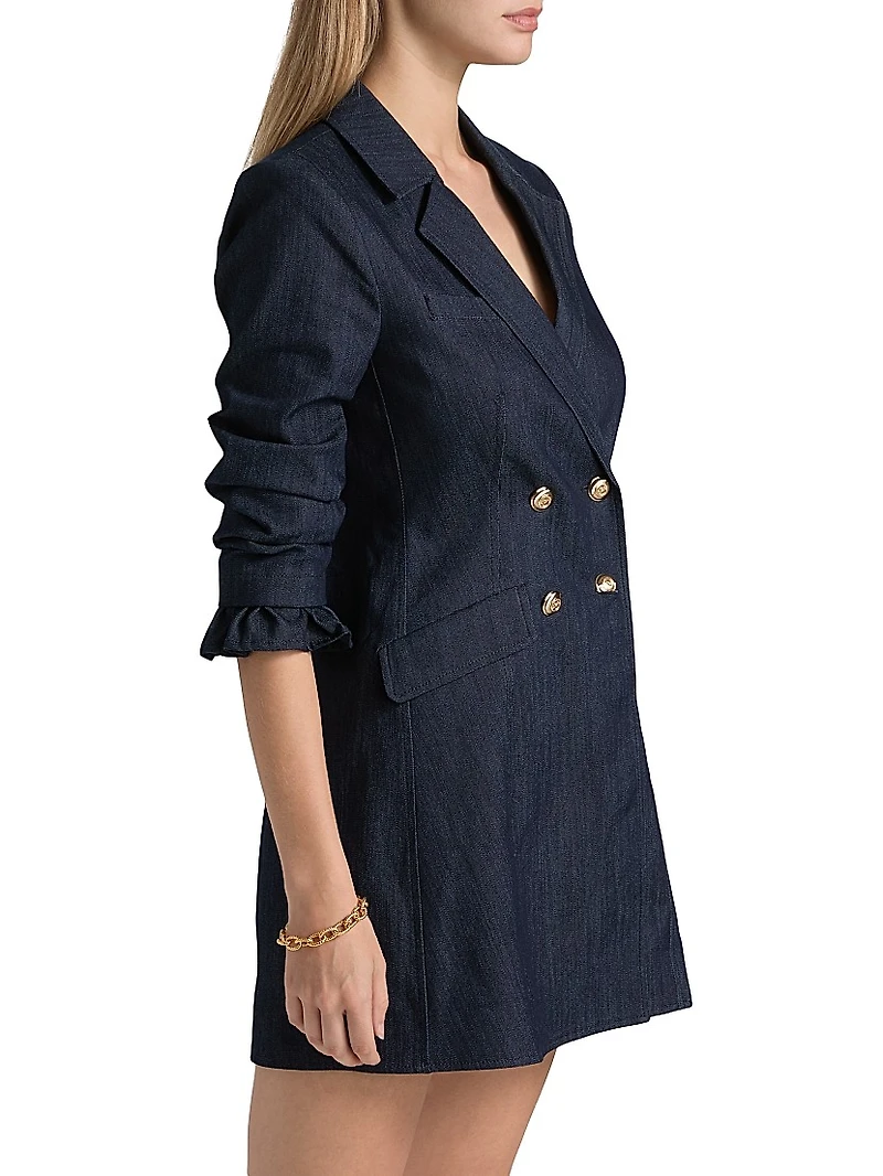 Bekah Denim Blazer Minidress