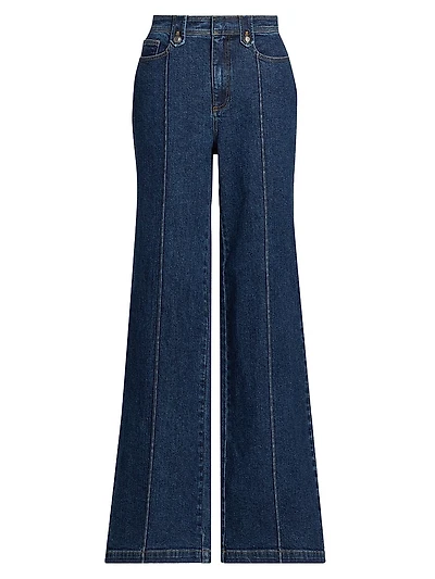 Niko Seamed Wide-Leg Jeans