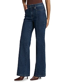 Niko Seamed Wide-Leg Jeans