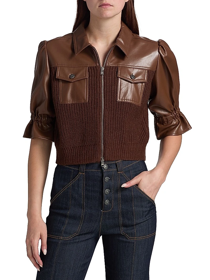 Holly Mixed Media Jacket