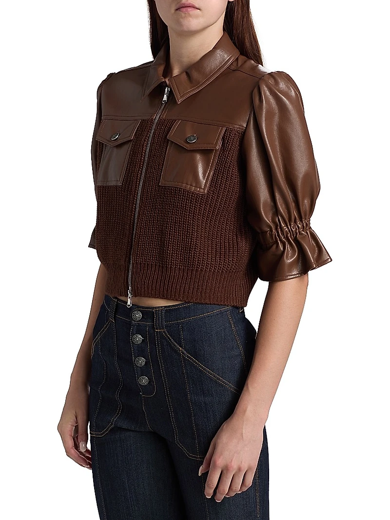 Holly Mixed Media Jacket