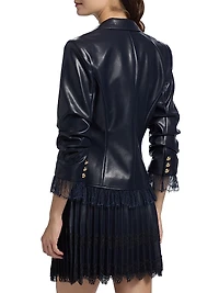 Le Petit Roxie Vegan Leather Blazer