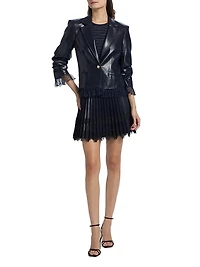 Le Petit Roxie Vegan Leather Blazer