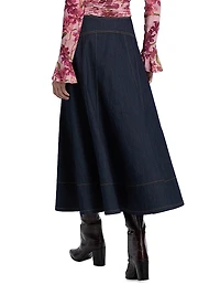 Briony Denim Midi-Skirt