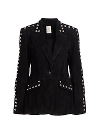 Milly Studded Suede Jacket
