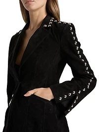 Milly Studded Suede Jacket