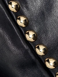 Shailene Studded Faux Leather Pants