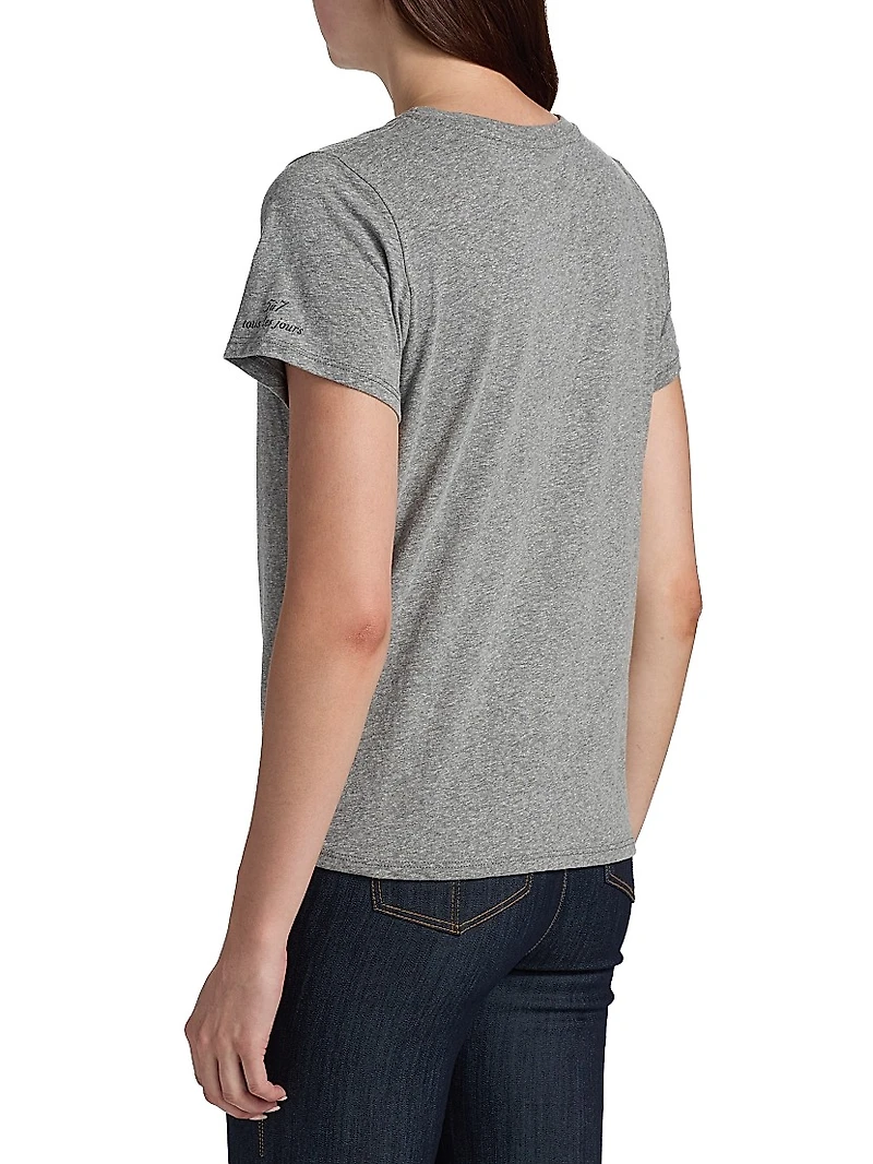 Paris NY Rhinestone Logo T-Shirt