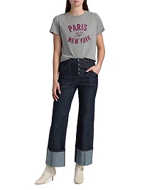 Paris NY Rhinestone Logo T-Shirt