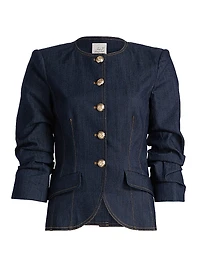 Chris Ruched Denim Jacket