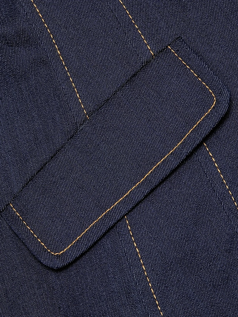 Chris Ruched Denim Jacket
