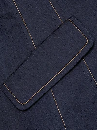 Chris Ruched Denim Jacket