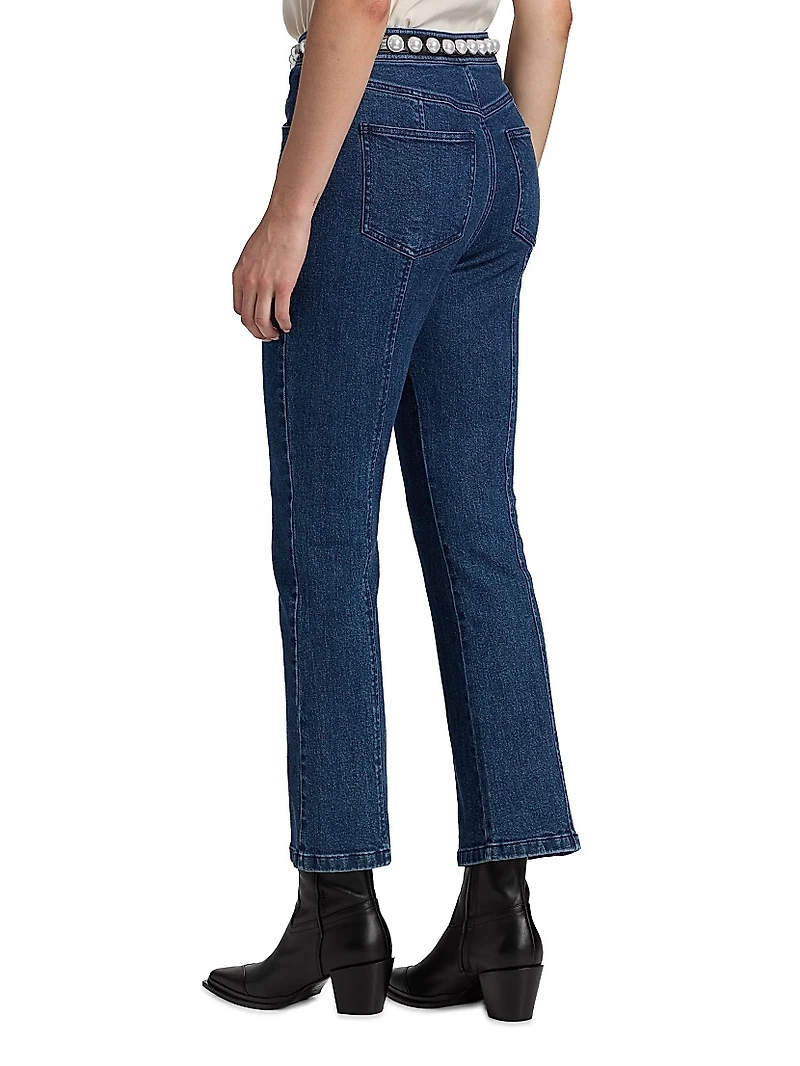 Shannon Pearl-Embellished Jeans