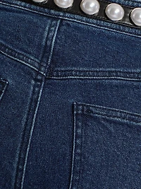 Shannon Pearl-Embellished Jeans