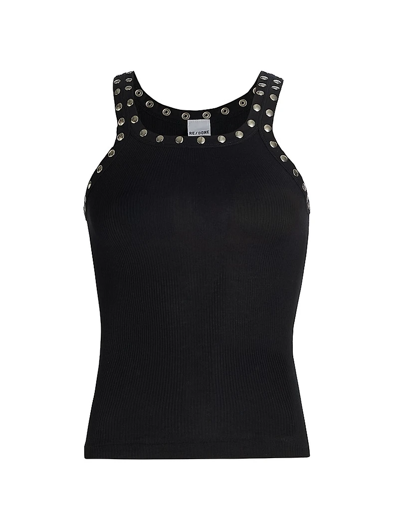 Studded Rib Tank Top
