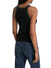Studded Rib Tank Top