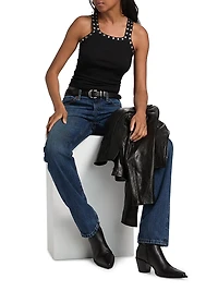 Studded Rib Tank Top