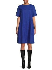 Embroidered A-Line Minidress