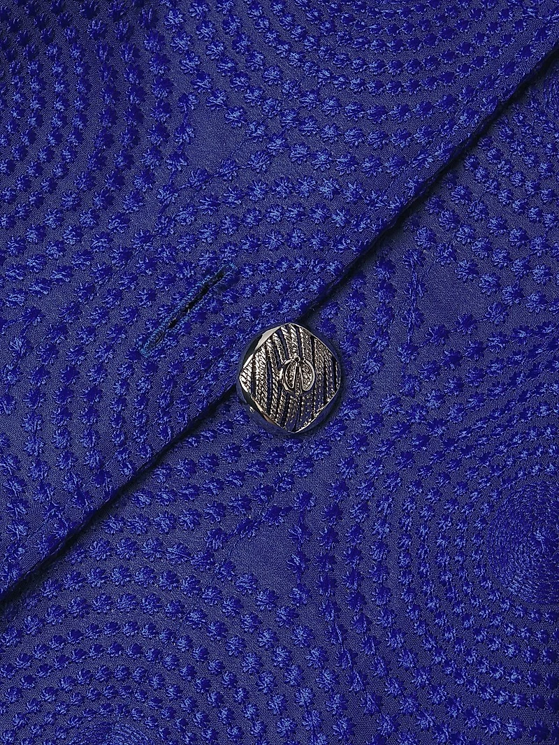 Textured Ruched-Collar Jacket