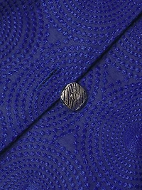 Textured Ruched-Collar Jacket