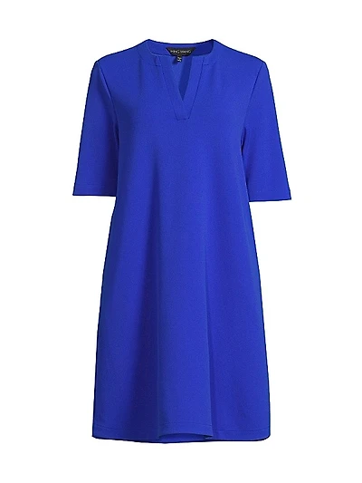 Stretch Deco Crepe A-Line Dress