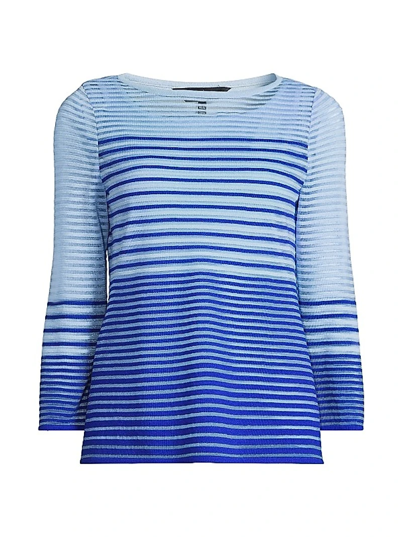Sheer Stripe Soft Knit Tunic